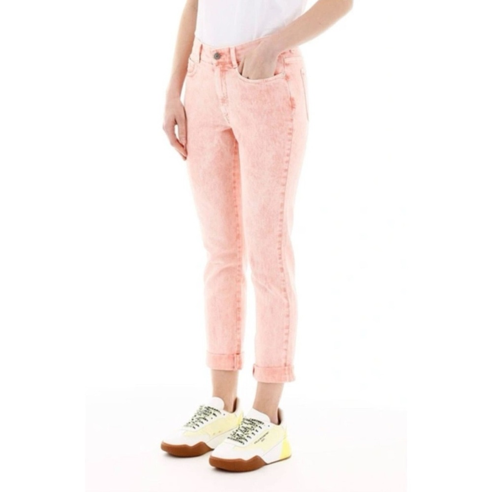 Stella McCartney Peach Galaxy Skinny Boyfriend Jeans Pink Womens Size 24